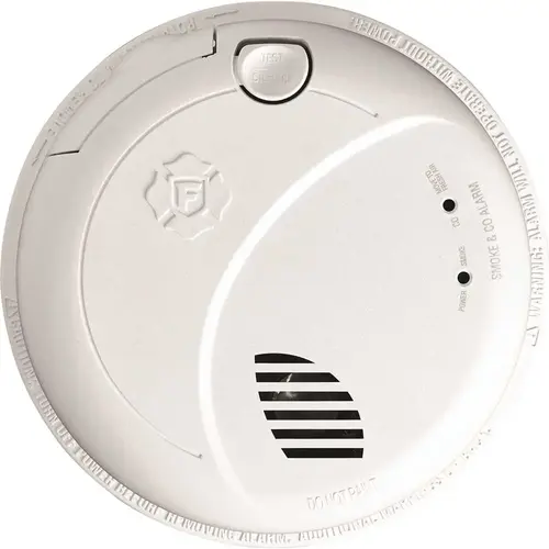 Interconnect Hardwire Smoke & Co Alarm With Battery/voice Alert