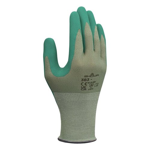 Showa 383XL-09.RT GEN-PURP GLOVE BIODGRDB GRN XL - pack of 6 pairs