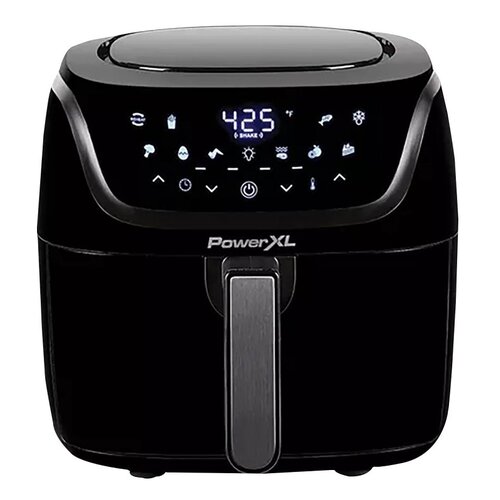 Air Fryer, 4 qt Capacity, 1200 W, 1-Basket, Digital Control, Black