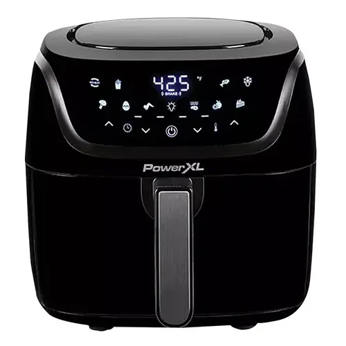 Air Fryer, 4 qt Capacity, 1200 W, 1-Basket, Digital Control, Black