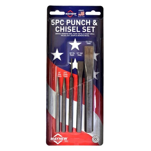 Mayhew 90402 PUNCH & CHISEL SET