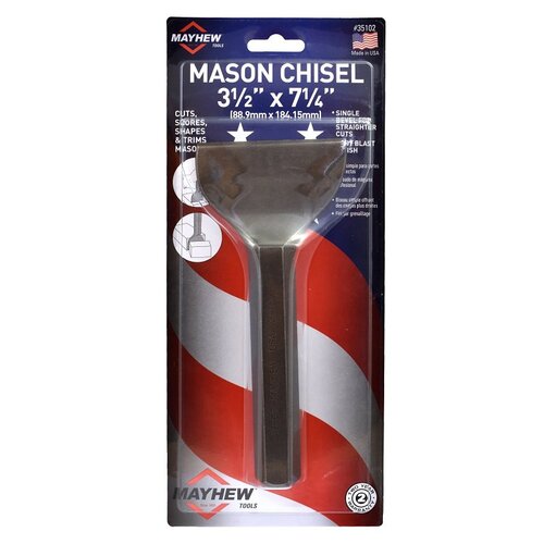 Mayhew 35102 MASON CHISEL 3-1/2 X 7-1/4IN