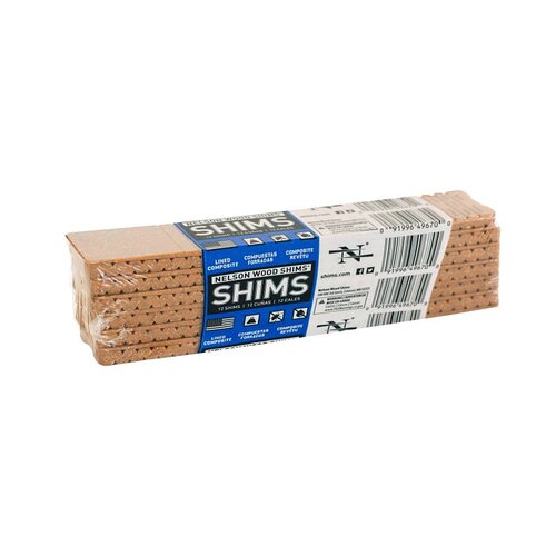 Shim, 7-1/2 in L, 1-3/8 in W, 1/4 in Thick, Composite - pack of 12