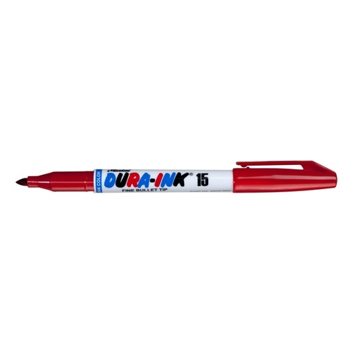 LA-CO Industries Inc 96022 Dura-Ink 15 Permanent Marker Fine Tip - Red