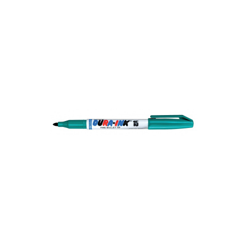 LA-CO Industries Inc 96026 DURA-INK 15 PERMANENT MARKER FINE TIP - GREEN