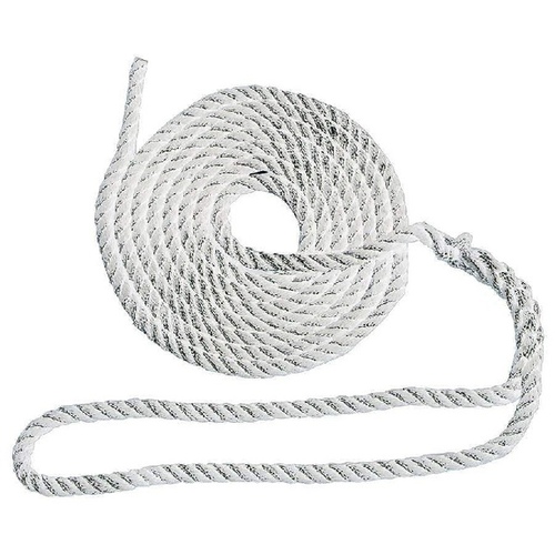 T-H Marine Supplies LLC CO-52833-DP Dock Line Pre-Splice White Nylon - 1/2" x 20'