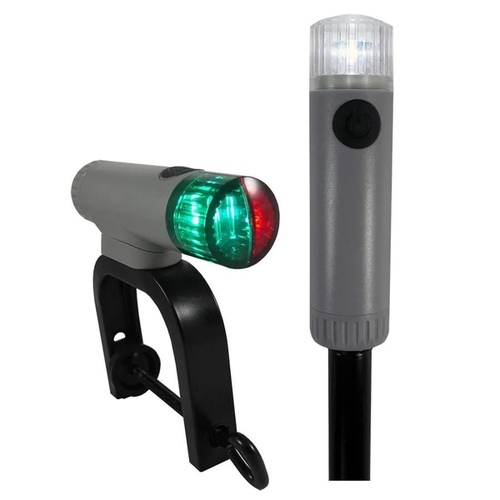 T-H Marine Supplies LLC EL-51347-DP Marine Portable LED Clamp-On Navigation Light Combo