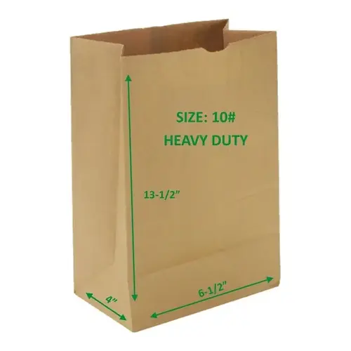 Natural Heavy Duty 10 Lb. Paper Bags