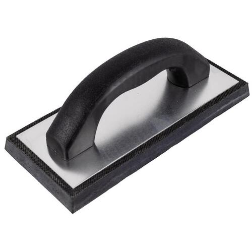 Grout Float 4" W X 9" L Molded Rubber Smooth Black/Gray