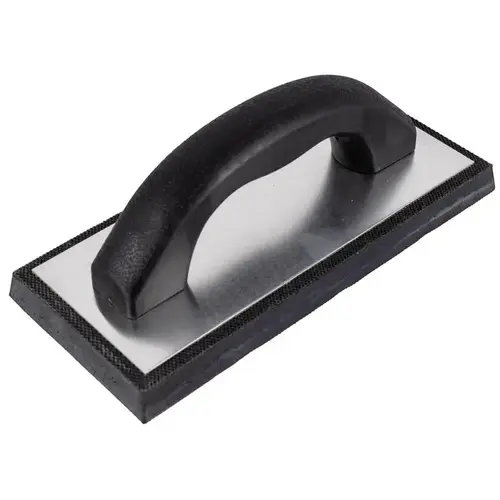 Warner 61971 Grout Float 4" W X 9" L Molded Rubber Smooth Black/Gray