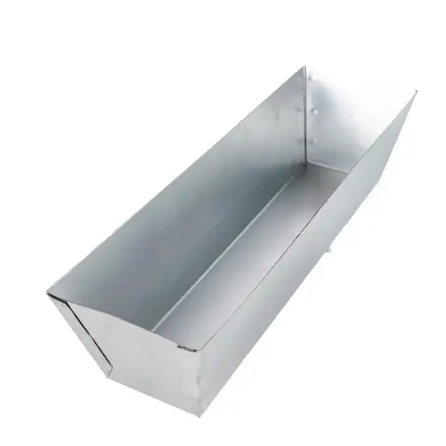 Mud Pan Galvanized Steel 3.5" H X 4" W X 12" L