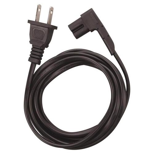 AC Power Cord 6 ft. L Black