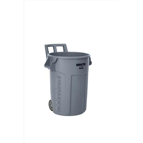 Brute 2179403 Trash Can 32 gal Gray Resin Wheeled Gray