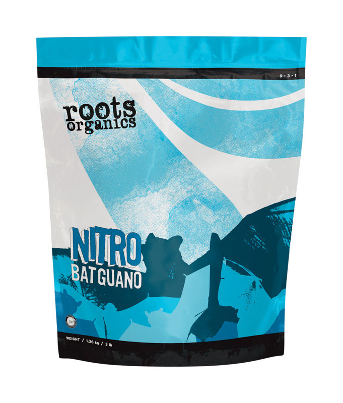 Roots RONB3 Plant Food Nitro Bat Guano Organic Powder 3 lb