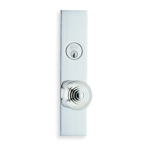 Right Hand 415 Knob with 12000 Plate Single Cylinder 2-1/2" Backset Mortise Lockset Bright Chrome Finish