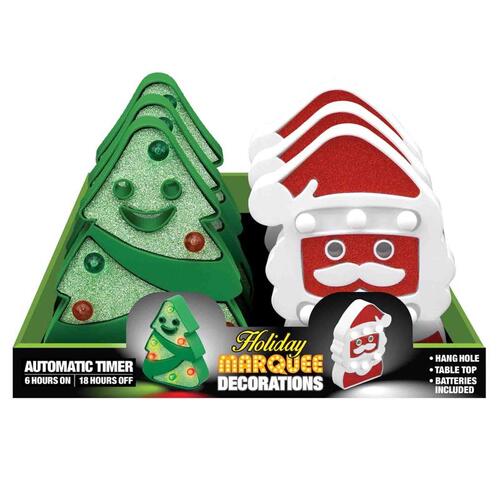 Marquee LED Assorted Christmas Tree or Santa Assorted