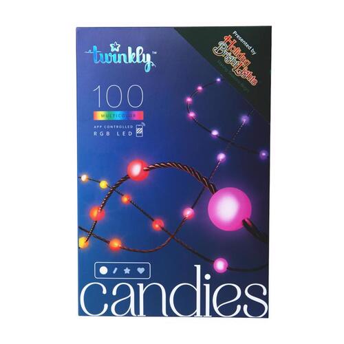 TWINKLE R100PGTWP Light String Candies Pearl LED RGB 100 ct 9.8 ft.