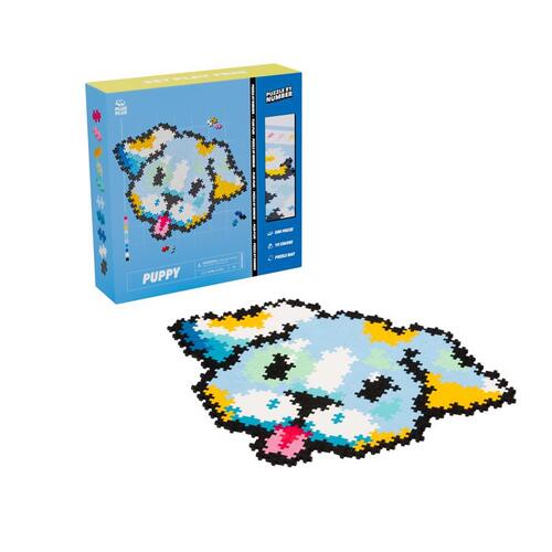 Plus-Plus 05154 Puzzle By Number Puppy Polyethylene Multicolored 500 pc Multicolored