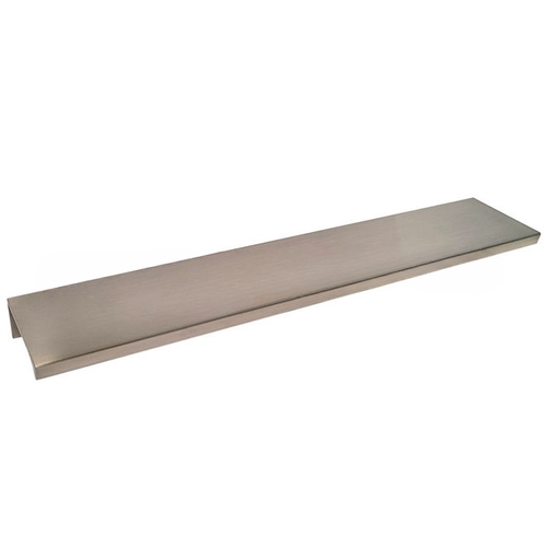 9" Aluminum Tab Cabinet Pull with 7-1/5" Center to Center Satin Nickel Finish