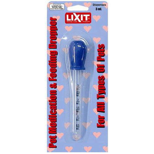 Lixit Animal Care Prod PD-3 3mL Bulb Eye Dropper Syringe for Medicine