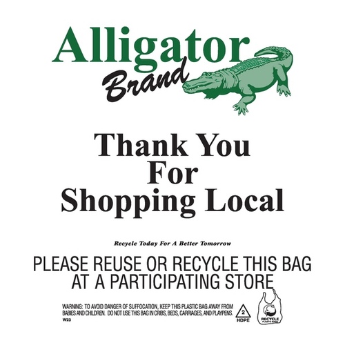 Alligator Brand "Thank You" Bag 1,000ea/box (.75 mil Heavy Duty)