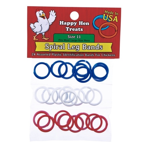 Happy Hen Treats 089-17022 Happy Hen Spiral Leg Bands Size 11