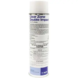 BASF 59026317 Clear Zone Double Impact Farm Fly Spray 14-oz