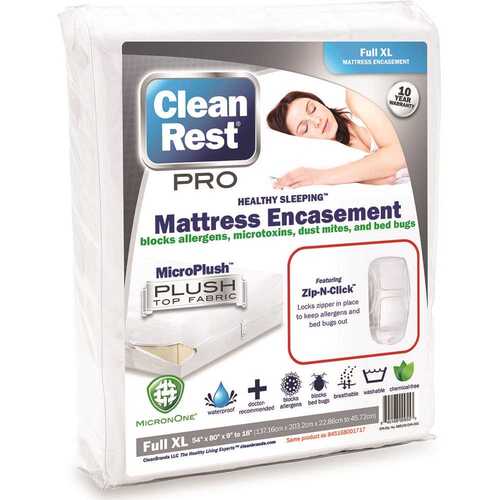 Cleanrest 845168001717 PRO Mattress Encasement, Full Xl - pack of 3