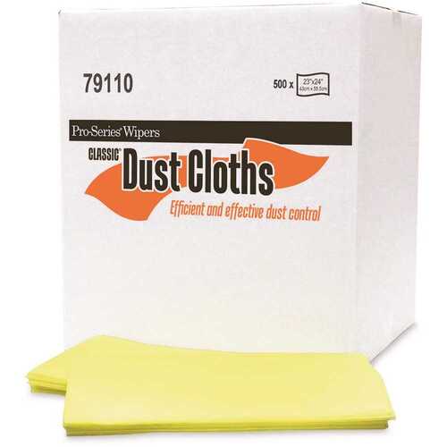 Pro Series 79110 1/8 fold 23 in. x 24 in. Classic Yellow Treated Dust Cloth (/Per Pack and )