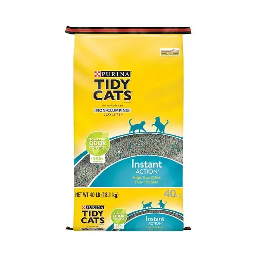 Cat Litter, Non Clumping, Odor Control, 40 Lbs.