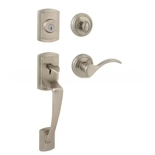 Complete Nautica By Tobin RDB Handleset with Smart Key Satin Nickel Finish