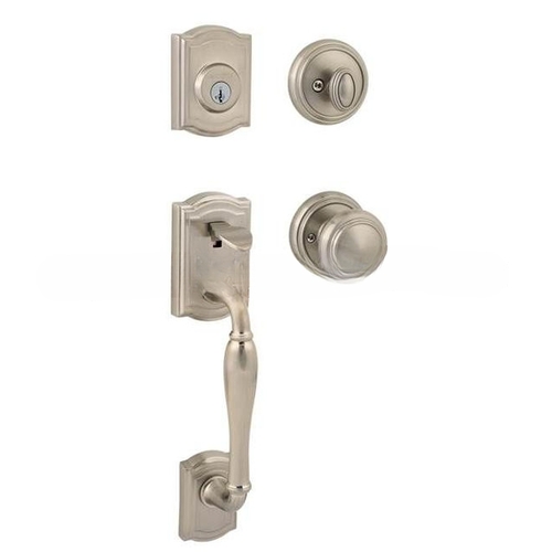 Complete Wesley By Alcott RDB Handleset with Smart Key Satin Nickel Finish