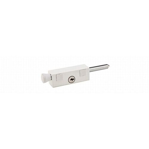 Keyed Patio Bolt, White Finish