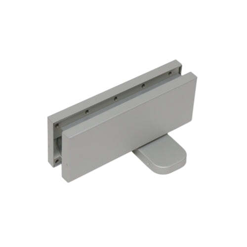 Hydraulic Patch Hinge - No Hold Open Satin Anodized