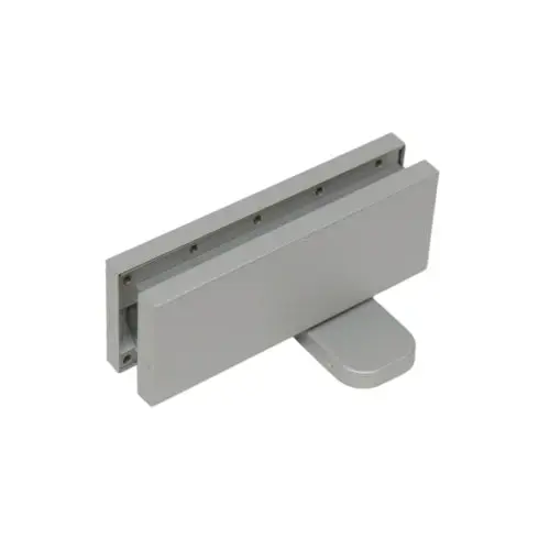 Hydraulic Patch Hinge - Hold Open Satin Anodized