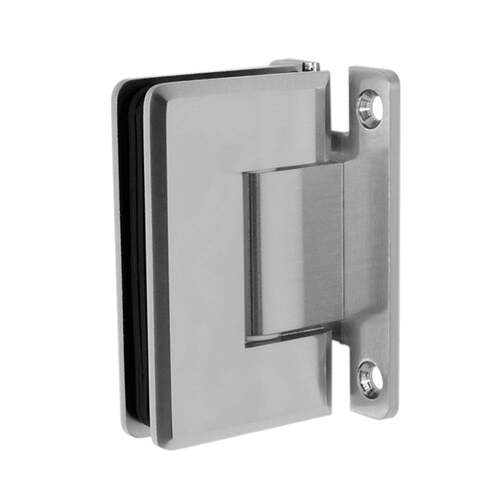 Aria Vetri AP037BN Wall mount Portugal Radius Corner Bevelled Edges hinge Brushed Nickel