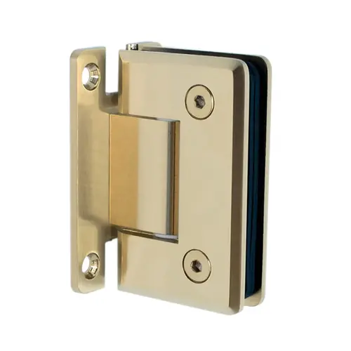 Aria Vetri AC037BR Heavy Duty Wall mount Woodstock Radius Corner Beveled Edge Hinge Brass