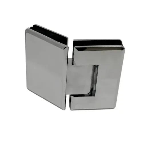 Aria Vetri AC045BN Heavy Duty Glass to Glass 135 (045) Woodstock Radius Corner Bevelled Hinge Brushed Nickel