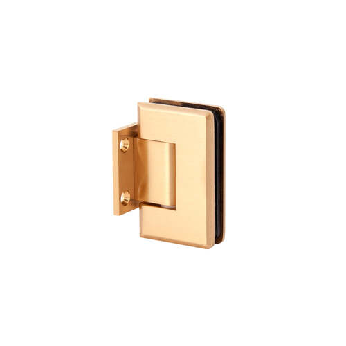 Heavy Duty Wall mount Woodstock Short Back plate Radius Bevelled Edge Satin Brass