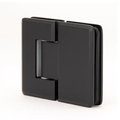 Heavy Duty Glass to Glass 180 Woodstock Radius Corner Bevelled Edge Hinge Oil Rubbed Bronze