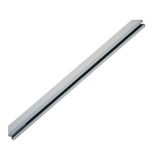 4" Square Door Rails 35-3/4" Long NO LOCK Brushed Stainless