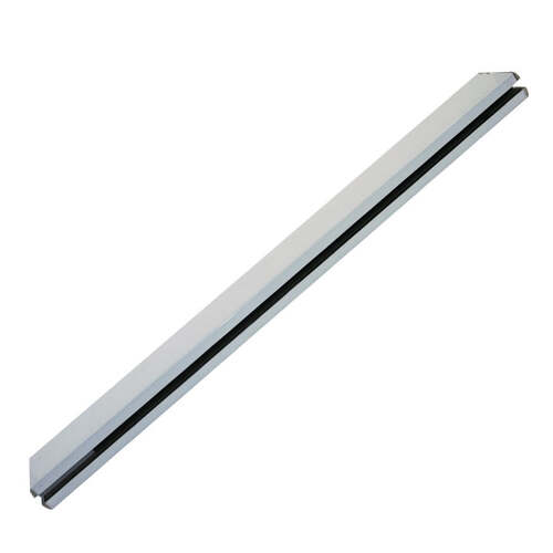 4" Square Door Rails 35-3/4" Long NO LOCK Polished Stainless