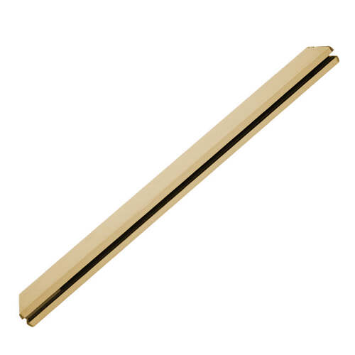 4" Square Door Rails 35-3/4" Long NO LOCK Satin Brass