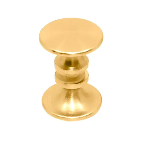 Back to Back Tradional Knob Satin Brass