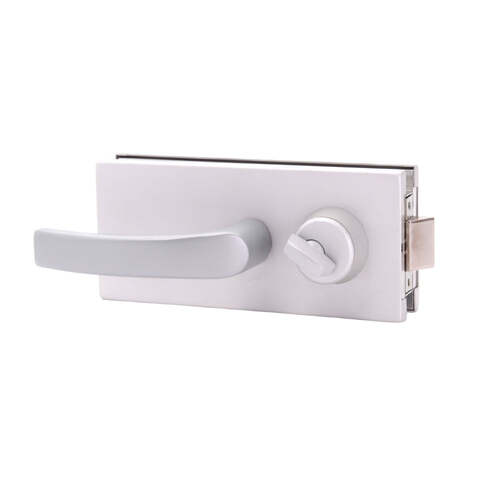 Aria Vetri AL900A Glass Mounted Latch with Lock (AMR900) Satin Anodized