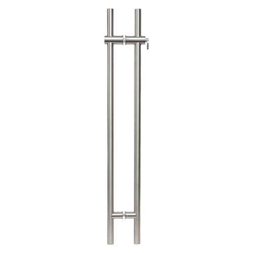 48" Locking Ladder Pull Brushed Stainless