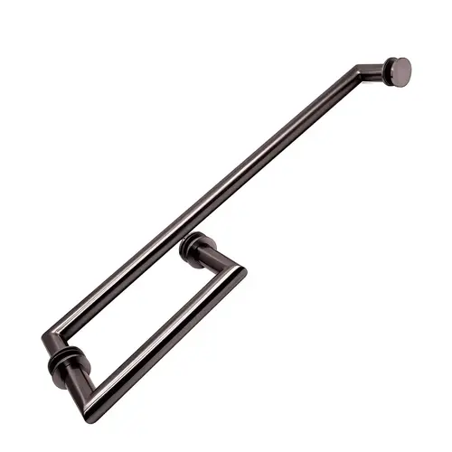 Round 6" Mitered Handle with Round 18" Mitered Towel Bar Oil Rubbed Bronze