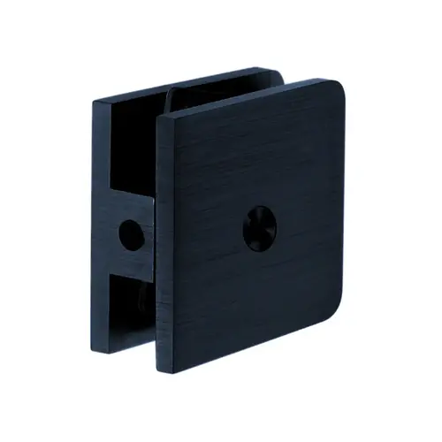 Oversized Wallmount Glass Clamp Matte Black