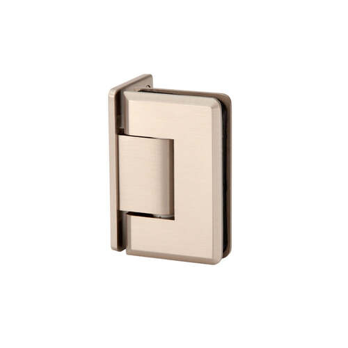 Aria Vetri AP044BN Flush Wall mount Portugal Radius Corner Bevelled Edges Offset hinge Brushed Nickel