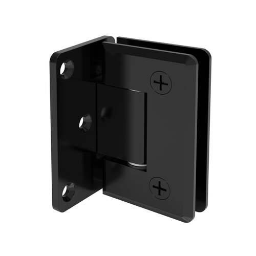 Aria Vetri AP044MBL Flush Wall mount Portugal Radius Corner Bevelled Edges Offset hinge Matte Black